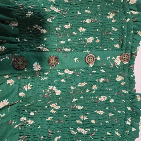 Floral Smocked Sundress with Button Details - Picture 11 of 13